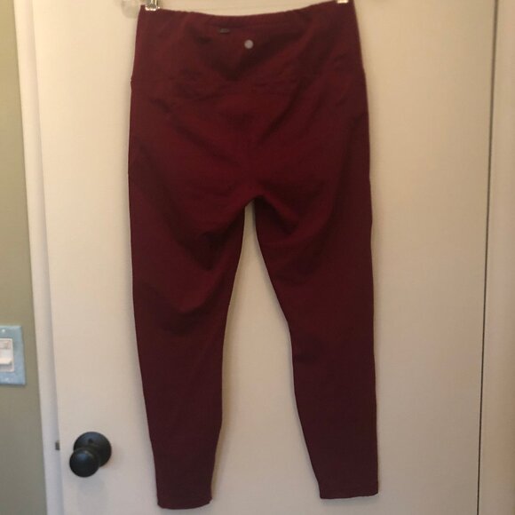 Yogalicious Lux rust-colored leggings w/ pockets sz L - Picture 6 of 11